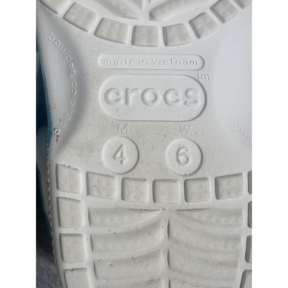 Crocs Classic Clog Shoes Mens Size 4 Womens Size 6 Tie Dye Comfortable Slip On - Picture 15 of 15